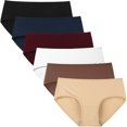 thumbnail image 1 of Bragas hipster de algodón para mujer Underwear INNERSY, paquete de 6, 1 of 6