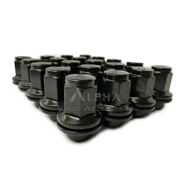 24 Black 14x1.5 OEM Factory Style Mag Lug Nuts For 2022 Toyota Tundra TRD 1794