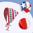 thumbnail image 5 of Hair Scarf Patriotic Headband Head Wrap Julycostume Knitted Knitted for Adults Creative Star Headwear Photo Props, 5 of 8