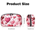 thumbnail image 5 of Valentine's Day Digital Bag Oxford Cloth Waterproof Travel Organizer Charger Pouch Cell Phone Charger Station Computer Cord Organizer 5.9x9.44x3.14 in, 5 of 6