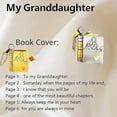 thumbnail image 3 of For Granddaughter - The Most Beautiful Chapter Book Necklace,Granddaughter Gifts from Grandma,Adjustable 925 Sterling Silver Book Pendant Granddaughter Necklace,with 6 Pages Engraved Information(Gold), 3 of 7