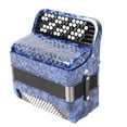 thumbnail image 2 of Accordion 62 Keys 60 Bass Key Professional Playing Instrument for Beginner Examination Dark Blue, 2 of 14