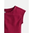thumbnail image 2 of Wonder Nation Girls Boat Neck Top with Short Sleeves, Sizes 4-18 & Plus, 2 of 3
