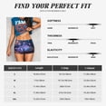 thumbnail image 5 of Rateoe Book Glowing Mushrooms Printed Power Workout Shorts for Women Tummy Control Squat Proof Ribbed Thick Seamless Scrunch Active Short-Large, 5 of 8