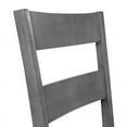 thumbnail image 6 of Furniture of America Gerret Wood Padded Dining Chair in Gray (Set of 2), 6 of 7