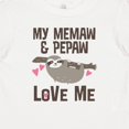 thumbnail image 4 of Inktastic My Memaw and Pepaw Love Me Sloth Girls Baby T-Shirt, 4 of 5