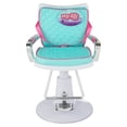 thumbnail image 6 of My Life As Salon Chair for 18” Dolls, 1 Piece, Blue, Pink, White, and Chrome, 6 of 6
