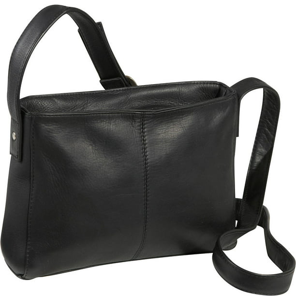 Le Donne - Le Donne Leather Top Zip Crossbody Bag LD-2008 - Walmart.com ...