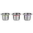 thumbnail image 1 of Jadeshay 3Pcs/Set Coffee Capsule Reusable Pod Stainless Steel Refillable Filter 30x22x20mm, 1 of 8