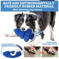 thumbnail image 4 of Christmas Tree Dog Chew Toys with Squeaky Sounds, Durable Bulge Design for Small Medium Large Breed Puppies, Indoor Outdoor Play Training, Blue, 4 of 5