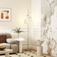 thumbnail image 2 of HOMCOM Industrial Floor Lamp with 3 Hanging Wire Lampshades for Living Room, 2 of 10