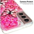 thumbnail image 5 of Case for Samsung S24+ Plus, Galaxy S24+ Plus Case Cute Pink Glitter Luxury Sparkle Liquid for Girls Women Quicksand Clear Soft TPU Protective Case for Samsung Galaxy S24+ Plus Pink Butterfly, 5 of 14