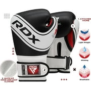 RDX Kids Boxing Gloves for Training & Muay Thai Maya Hide Leather Junior 4oz Mitts for Sparring, Focus Pads, Fighting & Kickboxing Good for Youth Punch Bag, Punching and Grappling Dummy