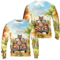 thumbnail image 3 of Hello Fall Autumn German Shepherd Pumpkins Pickup Truck All Over Print 3D Sweatshirt Unisex Merch Alsatian Dog Lover Gifts - 13011, 3 of 6
