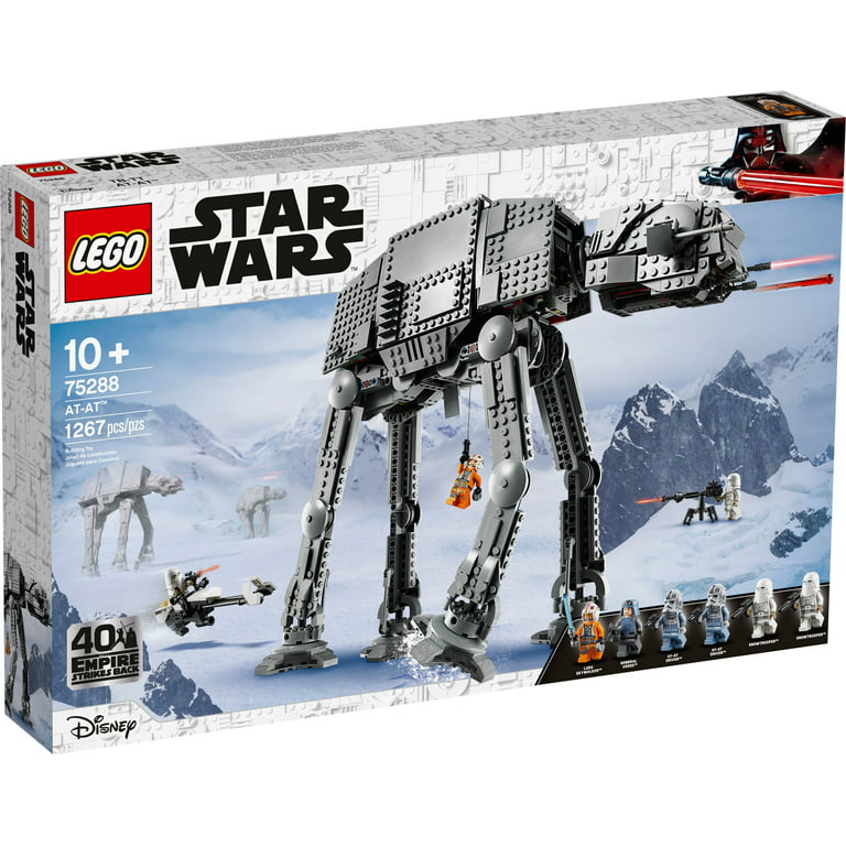 LEGO Star Wars AT-AT Walker 75288 Building Toy, 40th Anniversary Collectible Figure Set, Room Décor, Gift Idea for Kids, Boys & Girls with 6 Minifigures -