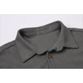 thumbnail image 4 of Chaqueta tipo camisa SANGTREE de pana, casual, manga larga, gris, para hombre, 4 of 6