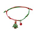 thumbnail image 2 of Pulsera Tejida a Mano en Copo de Nieve y Árbol de Papá Noel onlyliua regalo navideño joyería 2020, 2 of 2