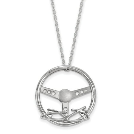 - Roy Rose Jewelry Sterling Silver LogoArt NASCAR # 48 Steerling Wheel Signature 18'' Silver LogoArt Chain Necklace