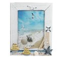 thumbnail image 1 of Miangastore 1PC Desktop Decoration Vertical Sailing Boat Wooden Photo Frame (White), 1 of 8
