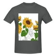 thumbnail image 4 of Bingfone Plump Sunflower And Sketch Men'S Loose Fit Short-Sleeve Pocket T-Shirt, 4 of 7
