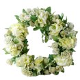 thumbnail image 1 of Puerta artificial Guirnalda de flores Oficina en casa Simulación colgante Decoración floral Banquete de boda Corona de flores falsas, Verde kenally HA9087-04B, 1 of 6