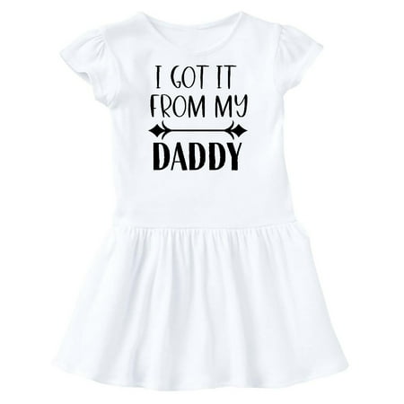 

Inktastic I Got It From My Daddy Gift Toddler Girl Dress