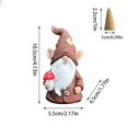 QIJIE Gnome Incense Holder for Sticks, Incense Burner Ornaments, Gnome