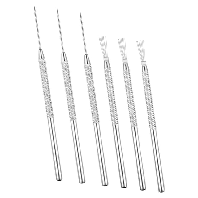 6 herramientas para arcilla, herramientas de cerámica, suministros, kit de textura de alambre de plumas para cerámica, arcilla, manualidades, modelado