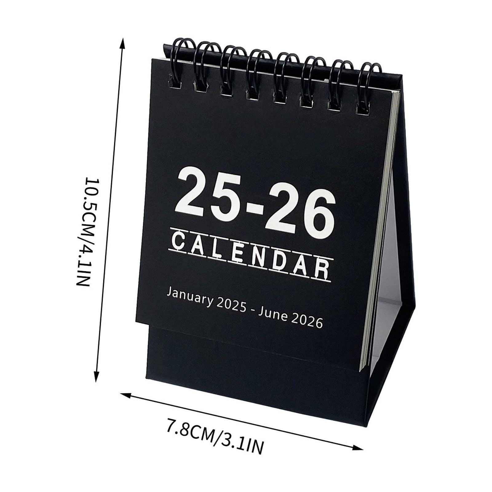 Mini Calendrier De Bureau 2025.12026.6 Petit Calendrier De Bureau 2025 12026 6 Petit 2025 Rabattable Debout 2025 2026 Pour Maison Cole Noir