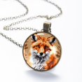thumbnail image 6 of Fox Necklace Personalized Custom Photo Round Pendant Adjustable Stainless Steel Necklaces with Gift Box for Men Women Mothers Valentine's Jewelry Gift, 6 of 6