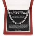 thumbnail image 4 of Chain Necklace For Anniversary to Boyfriend from Girlfriend with Personalized Message Card, 4 of 4