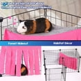 thumbnail image 3 of Deago Guinea Pig Hideout, Corner Fleece Forest Hideaway for Guinea Pigs, Ferrets, Chinchillas, Hamster, Rats, Bunny & Other Small Animals Without Metal Fences (Blue), 3 of 8