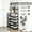 Black, variant on Multi-Functional Shoe Rack With Coat Hooks, 5-Tier Freestanding Shoe Shelf For Entryway, Heavy-Duty Shoe Organizer For Sneakers, Bags, Hats & Keys,
