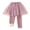 Pink, variant on Zwiiyzr Little Girls Winter Warm Fleece Lined Footless Leggings Pants with Lace Ruffle Tutu Skirt Elastic Cotton Pants 2-9T Black