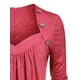 thumbnail image 3 of Camiseta de Talla Extra de Escote en Corazón Rosegal Mangas largas de talla grande, 3 of 5