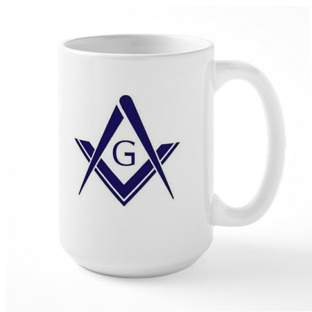 

CafePress - Simply Freemason Large Mug - 15 oz Ceramic Large Mug