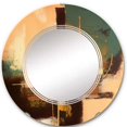 thumbnail image 3 of DESIGN ART Designart 'Infinity Terra Rosa Possibilities VIII' Printed Abstract Painting Wall Mirror 24in.x24in., 3 of 5