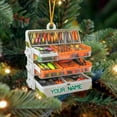 thumbnail image 3 of Custom Fishing Tackle Box Ornaments 2025 Fishing Ornaments for Christmas Tree Christmas Ornaments Fishing Fisherman Ornament Bass Fish Ornament Fishing Decorations Flat Ornaments (FTB14) - 3368, 3 of 7