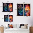thumbnail image 4 of Designart "Chandelier Majestic Glow painting" Chandelier Framed Wall Art Set Of 2 - Multi-Color Fashion Frame Gallery Set For Office Decor, 4 of 7