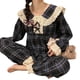 thumbnail image 4 of Conjunto de pijama de manga larga, conjunto de pijama a cuadros para mujer Ropa de dormir para mujer Conjunto de pijama a cuadros para mujer Experiencia incomparable, 4 of 9