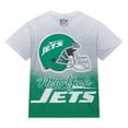 thumbnail image 3 of Men's Mitchell & Ness  White New York Jets Team Burst Vintage Logo T-Shirt, 3 of 5