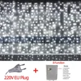 thumbnail image 3 of Decoraciones navideñas de Año Nuevo para el hogar al aire libre Cortina de luces LED impermeables Cadena de carámbanos Guirnalda de calle en la casa Invierno, 3 of 5