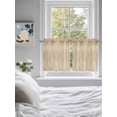 thumbnail image 3 of Orange Brown 2 Panel Kitchen Curtains for Small Windows, Modern Abstract Art Ombre Striped Bathroom Tier Curtain, Short Window Treatment for Bedroom/Living Room 55"x36", 3 of 6
