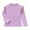 Purple, variant on Likimi Toddler Kids Girls Shirts Long Sleeve Solid Color Half Neck T-Shirt Casual Loose Relaxed Fall Winter Base Layer Tops Size 3-4 Years Pink