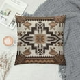 thumbnail image 2 of COMIO  American Southwest Aztec Throw Pillow Cover Geometric Diamond Square Triangle Collage Patchwork Grain Brown Pillow Case Decorative Men Women Boy Girl Room Cushion Cover, 2 of 5