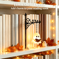 thumbnail image 4 of Ghost Library Shelf Light - Iron Craft Battery Operated Night Light, Hanging & Standing Bookcase Lamp, Halloween Decor & Gift for Literary Lovers, 4 of 5