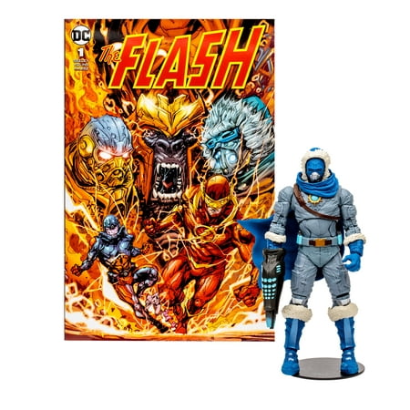 DC Comics The Flash Captain Cold 7" Action Figure with Exclusive Comic Book