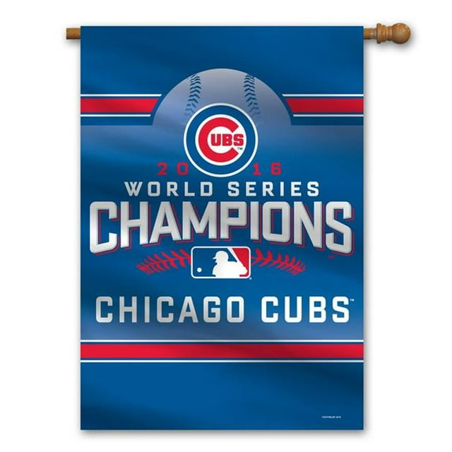 Chicago Cubs Banner Premium 28x40 Wall 2016 World Series Champions