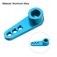 thumbnail image 4 of Aluminum Alloy 25T Steering Servo Single Arm Horn Blue for RC Car/Boat/Airplane Boat Accessories 2 Pcs, 4 of 6
