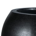 thumbnail image 5 of SAFAVIEH Kenslia Concrete Modern Solid Round Patio Planter, Black, 5 of 6